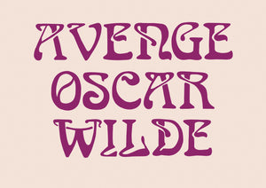 Avenge Oscar Wilde Retro Postcard