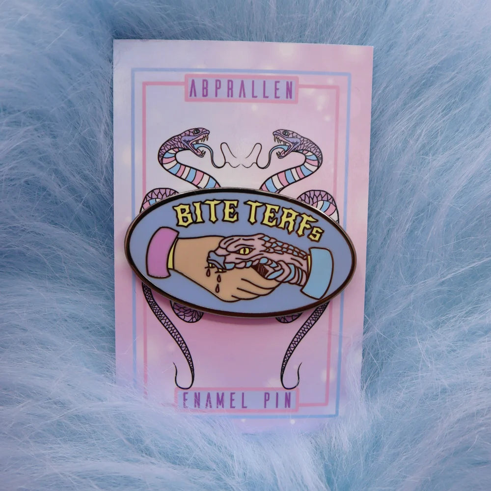 Bite Terfs Enamel Pin Badge
