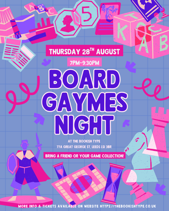 Board GAYmes Night at The Bookish Type
