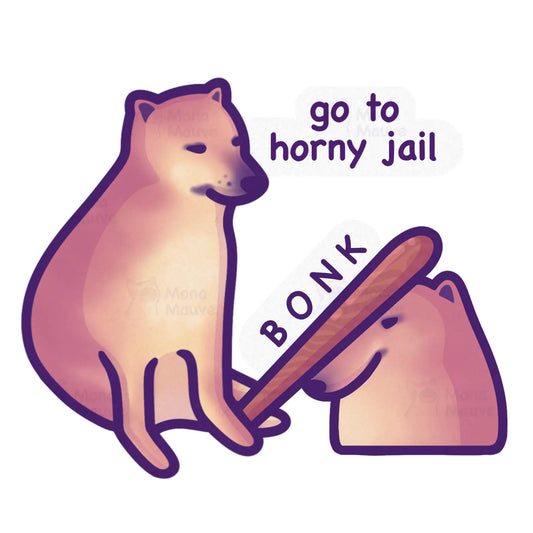 Horny Jail BONK Meme sticker
