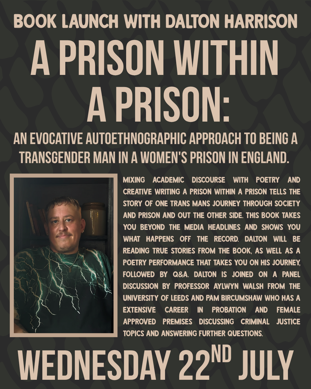 A Prison Within a Prison: Book Launch with Dalton Harrison