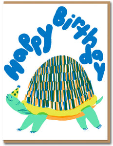 Happy Birthday Turtle greetings card