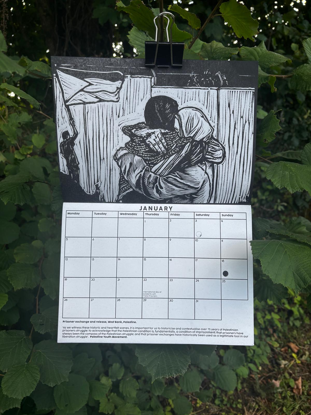 Stolen Skies 2026 Calendar: Prison Solidarity and Resistance