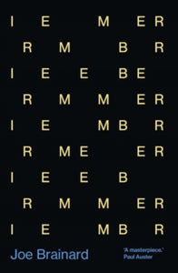 I Remember by Joe Brainard