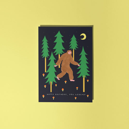 Birthday Legend greeting card