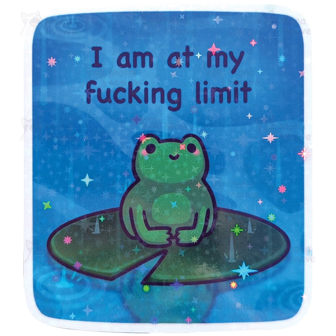 I Am At My Fucking Limit Frog sticker