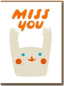 Miss You greetings card