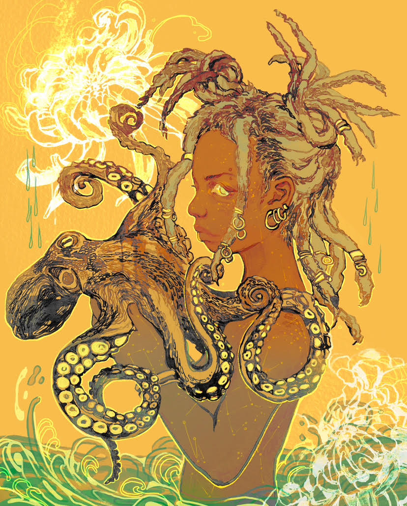 Octopus Baddie sticker