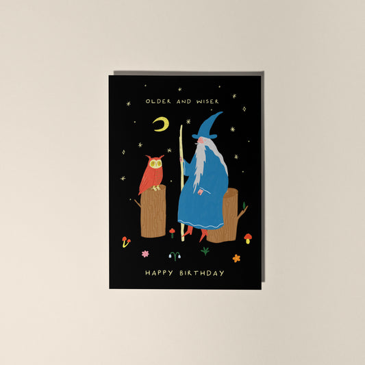 Older and Wiser Birthday greeting card