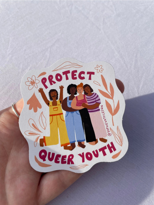 Protect Queer Youth Vinyl Sticker