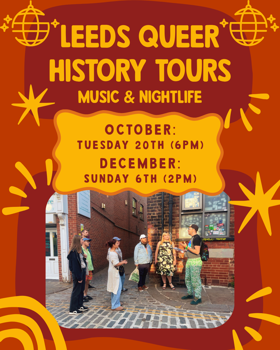 Leeds' Queer History Tour - Music & Nightlife (Autumn)