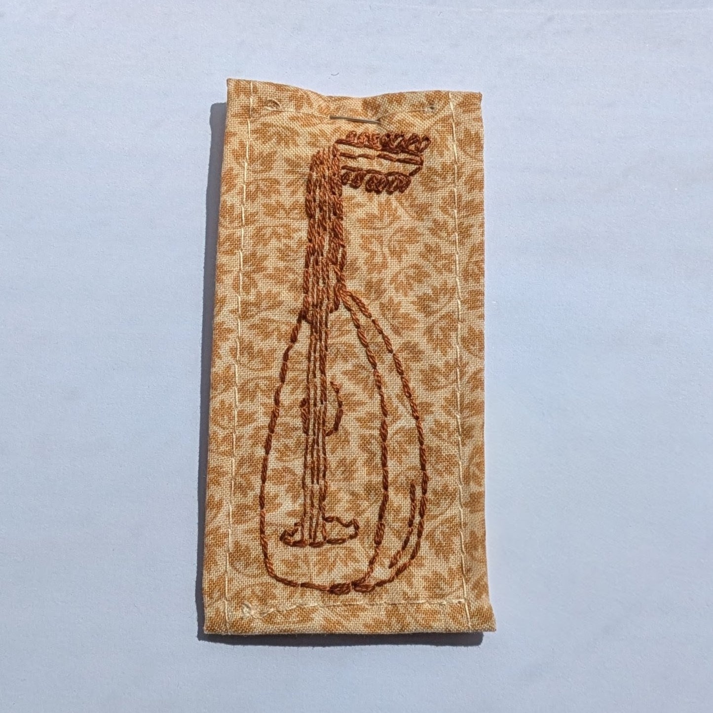 Lute Hand Embroidered Patch