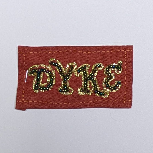 Dyke Hand Beaded Patch