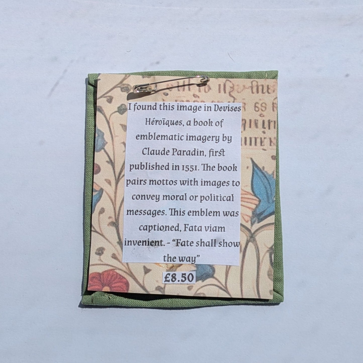 Fate Shall Show The Way Hand Embroidered Patch