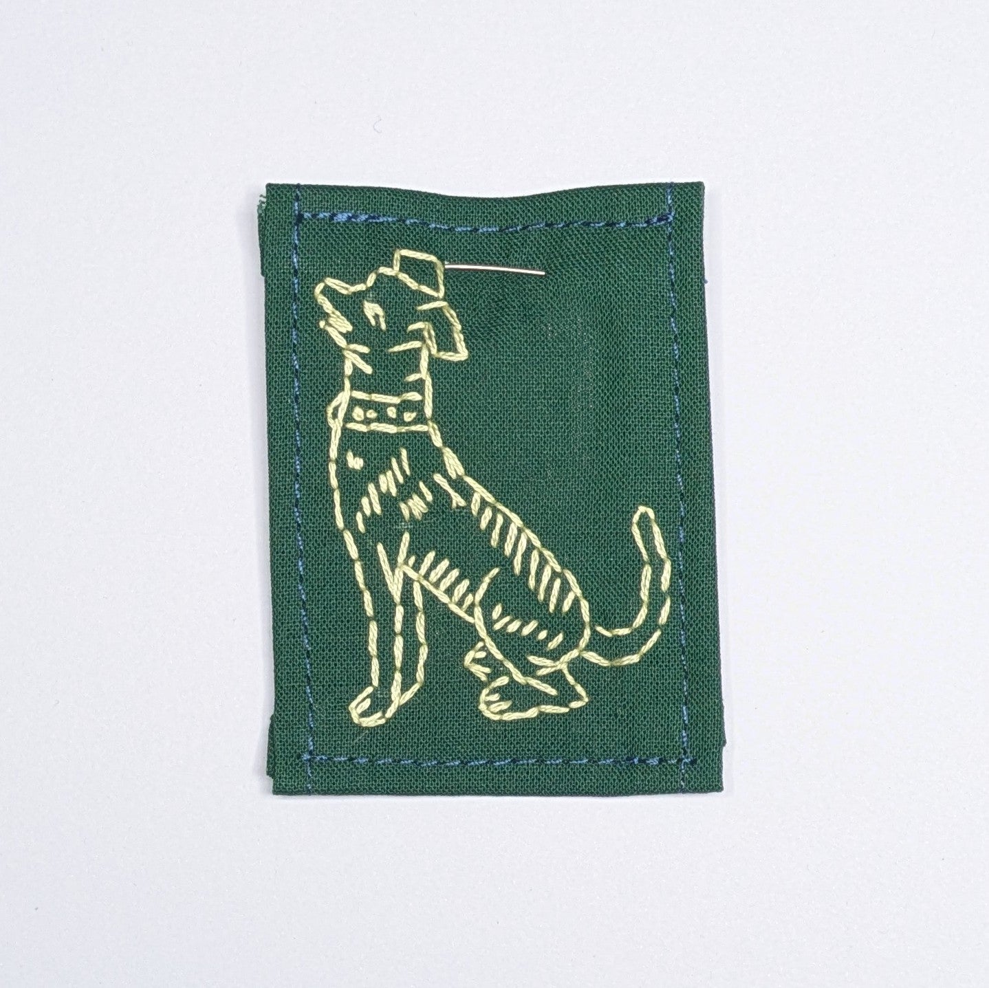 Woof woof Hand Embroidered Patch