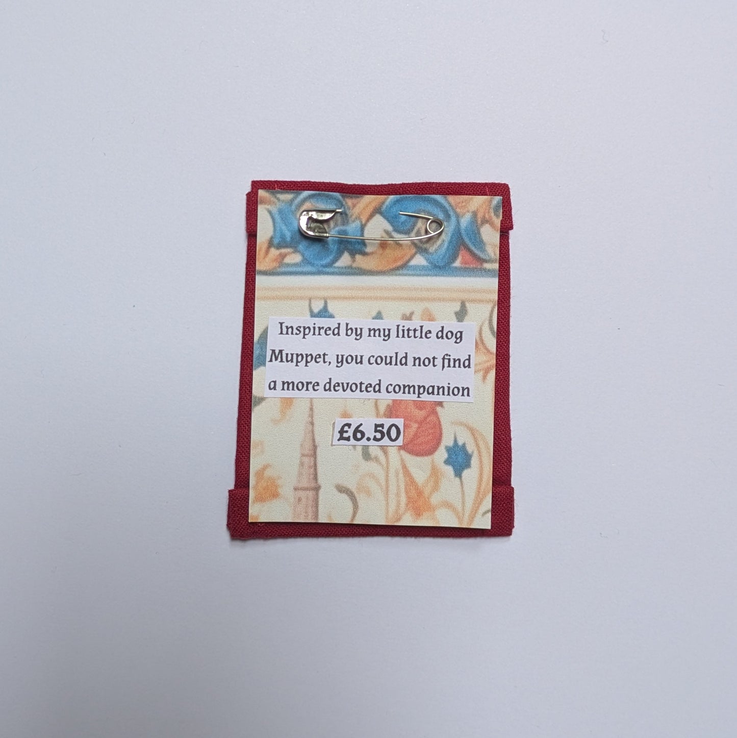 Wolfy Companion Hand Embroidered Patch