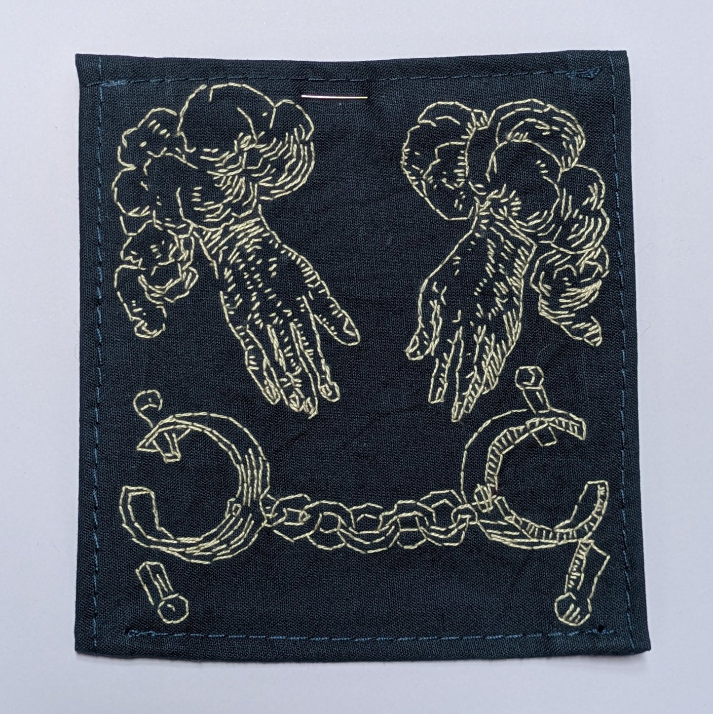 Divine Justice Will Prevail Hand Embroidered Patch