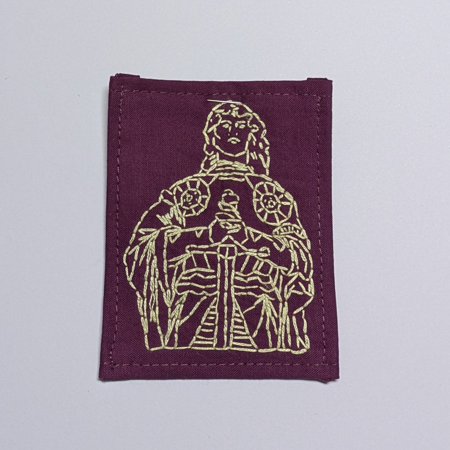 Joan of Arc Hand Embroidered Patch
