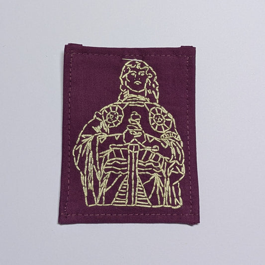Joan of Arc Hand Embroidered Patch