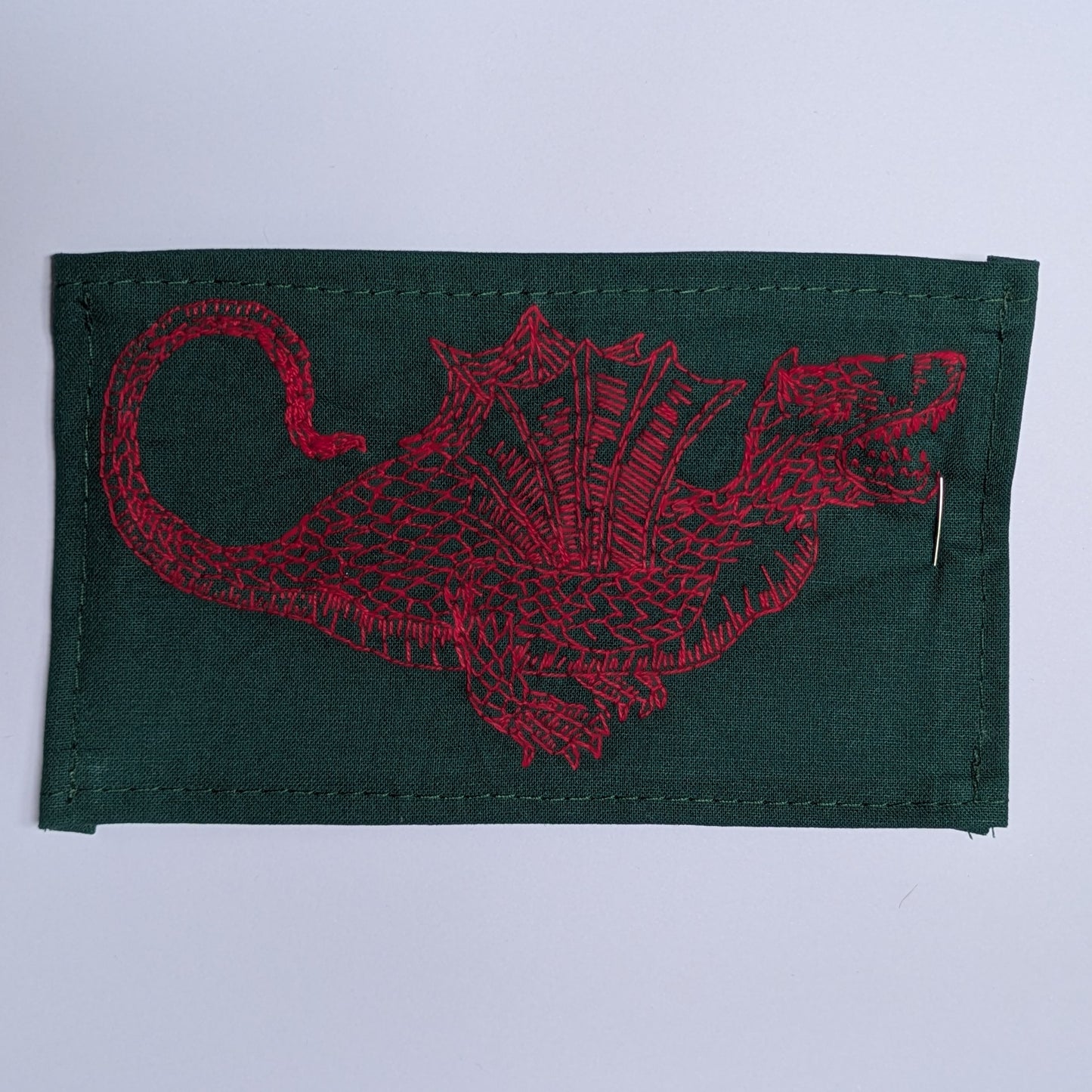 Winged Dragon Hand Embroidered Patch