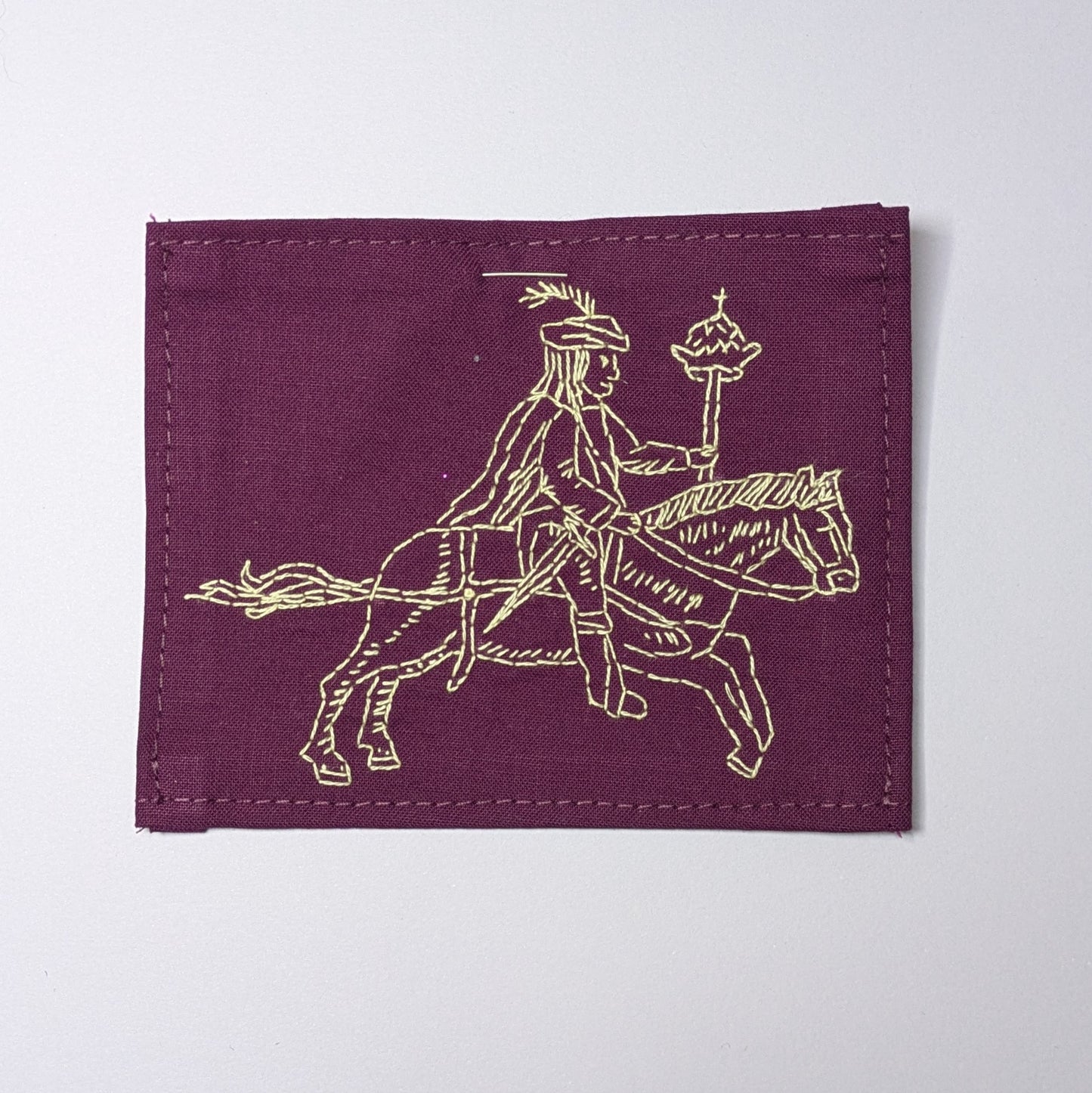 Bayard the magic horse Hand Embroidered Patch