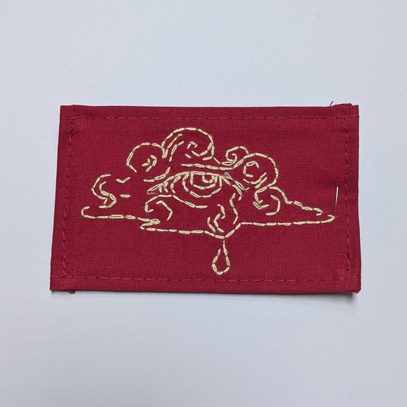 Crying Cloud Hand Embroidered Patch