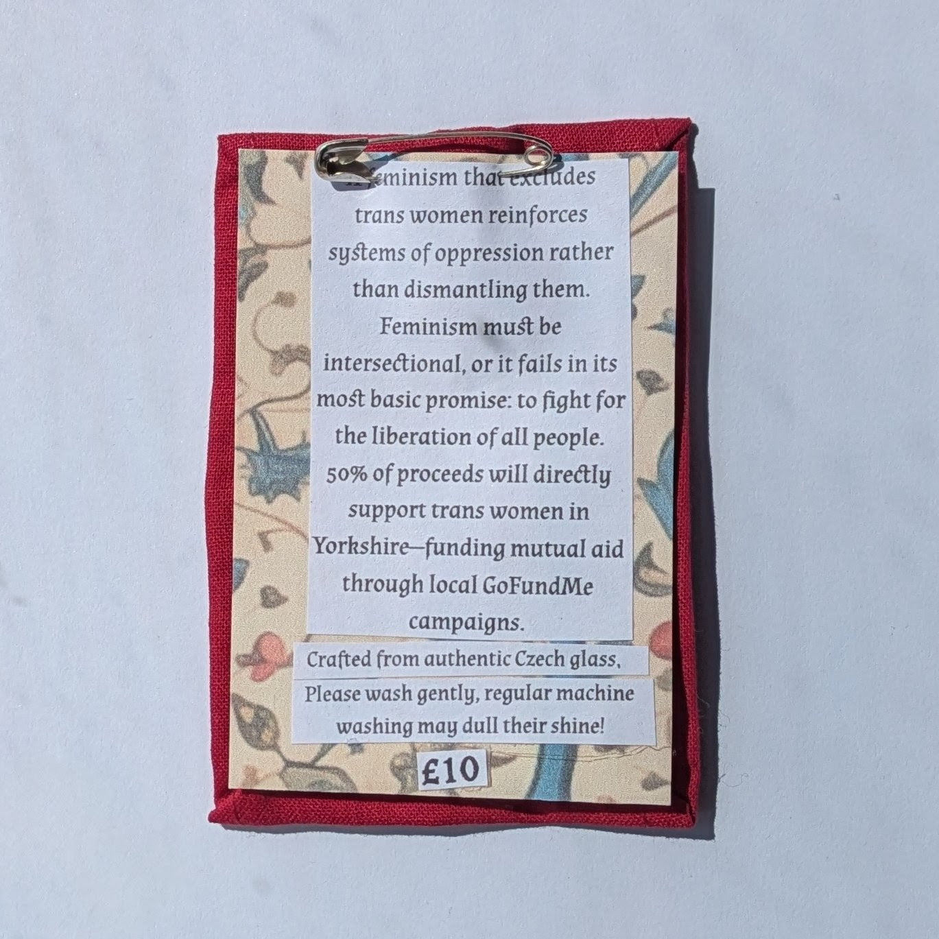 Spit On Terfs Hand Beaded Patch