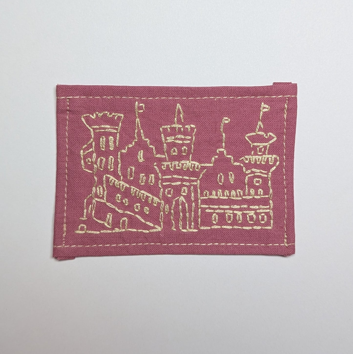 London/Rome Hand Embroidered Patch