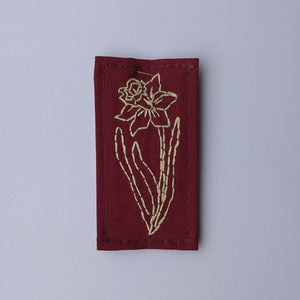 Daffodil Hand Embroidered Patch