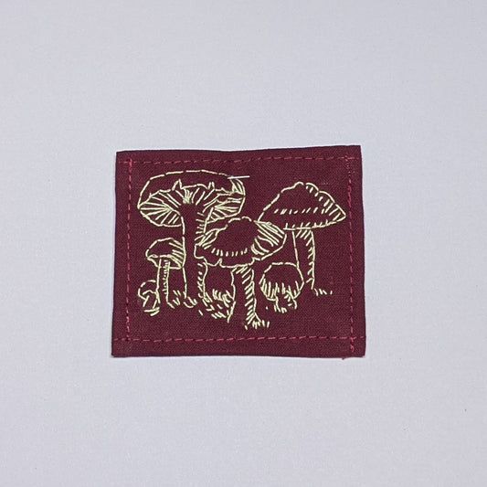 Shroom for a Hand Embroidered Patch