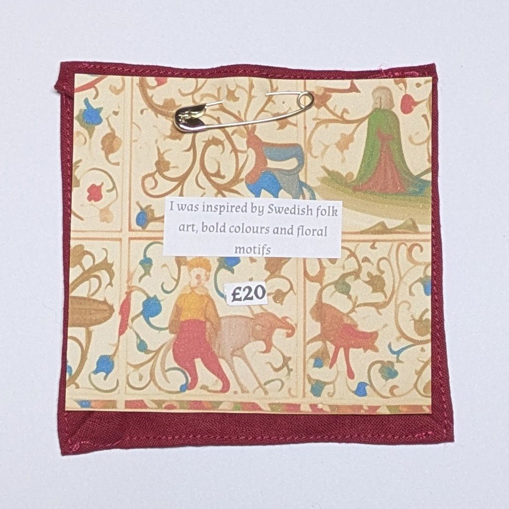 Allmogekonst Hand Embroidered Patch