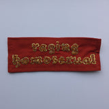 Raging Homosexual Hand Beaded Patch