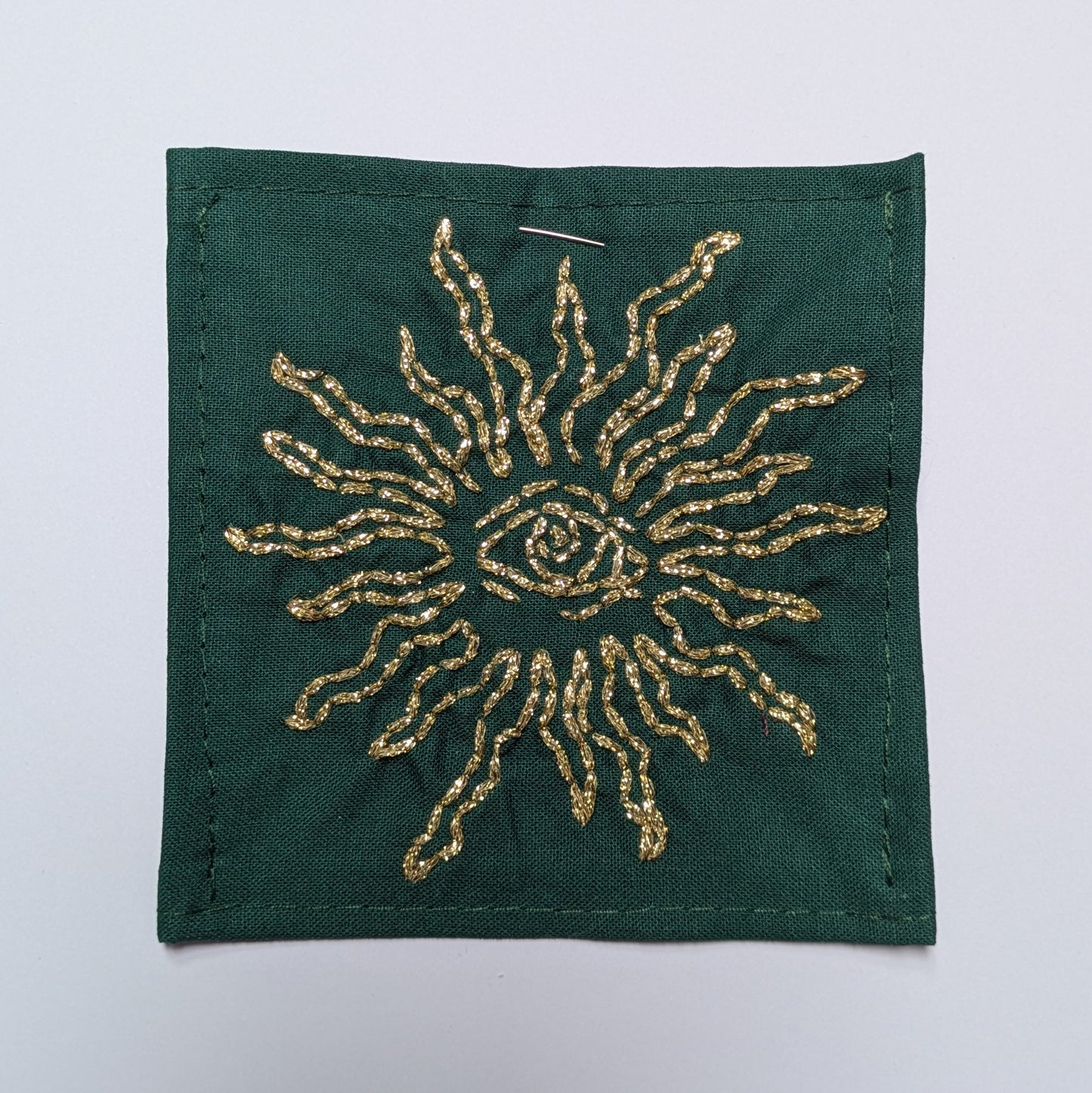 All Seeing Sun Hand Embroidered Patch