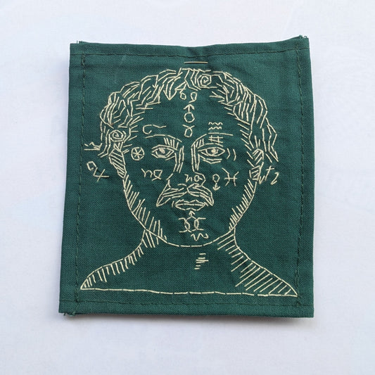 Mole Man Hand Embroidered Patch