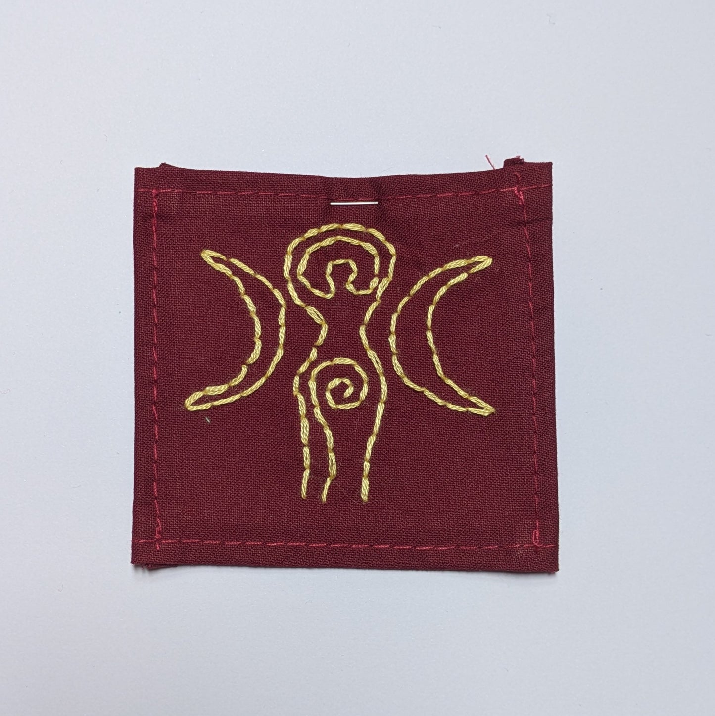 Triple Goddess Hand Embroidered Patch
