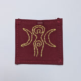 Triple Goddess Hand Embroidered Patch