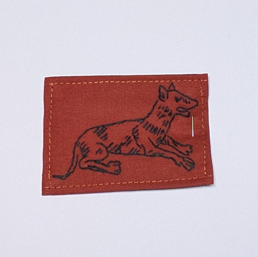 Reynard the fox Hand Embroidered Patch