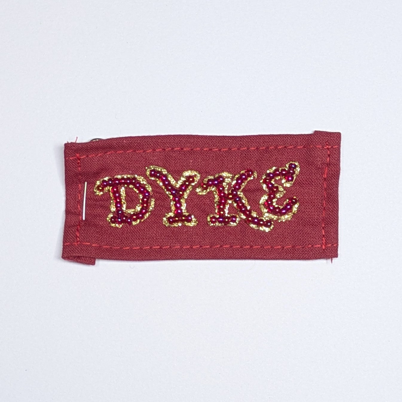 Dyke Hand Beaded Patch