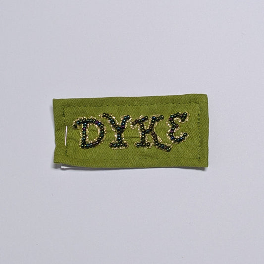 Dyke Hand Beaded Patch
