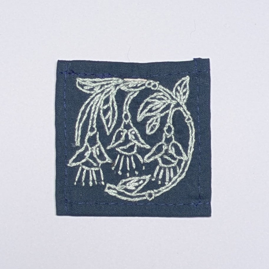 Bluebell Hand Embroidered Patch