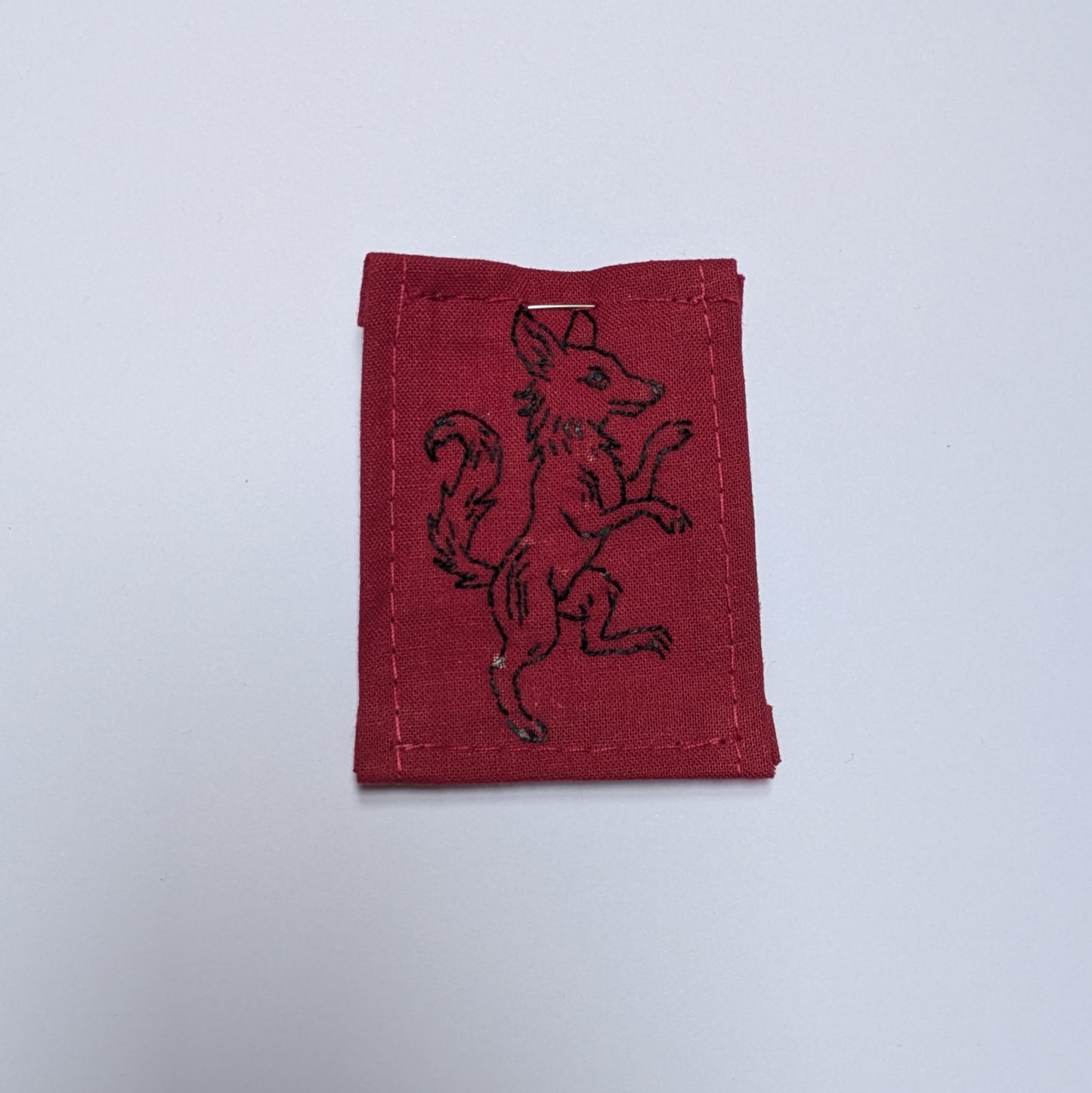 Wolfy Companion Hand Embroidered Patch