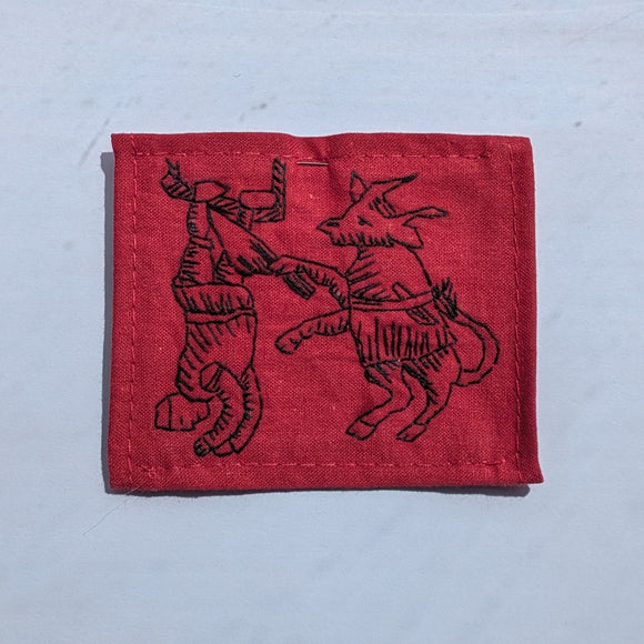 Ox Butcher Hand Embroidered Patch