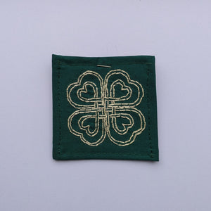 Love Clover Hand Embroidered Patch