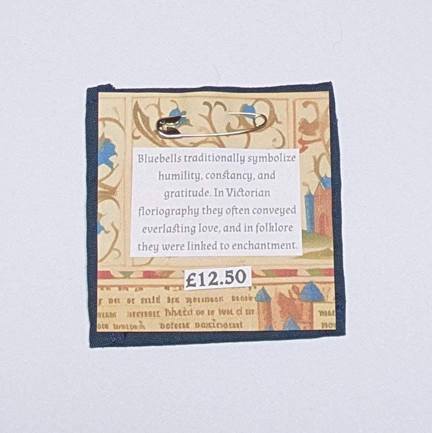 Bluebell Hand Embroidered Patch