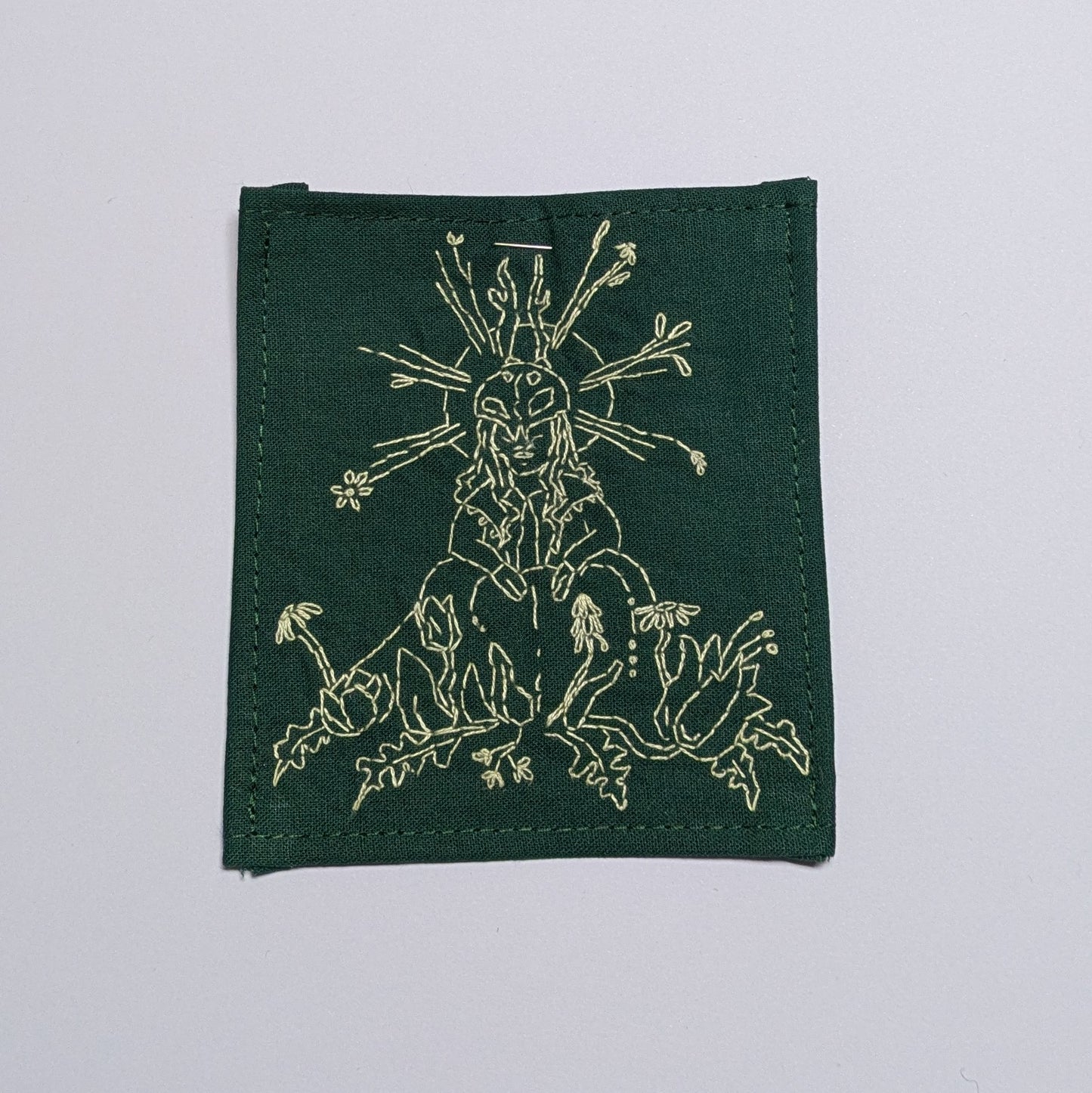 Pagan Queen Hand Embroidered Patch