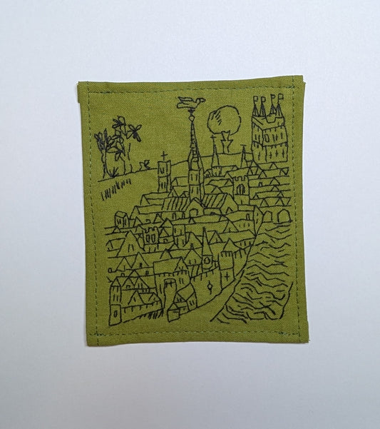 Cronycle of Englonde Hand Embroidered Patch