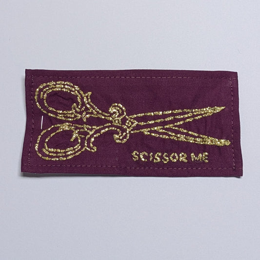 Scissor Me Hand Embroidered Patch