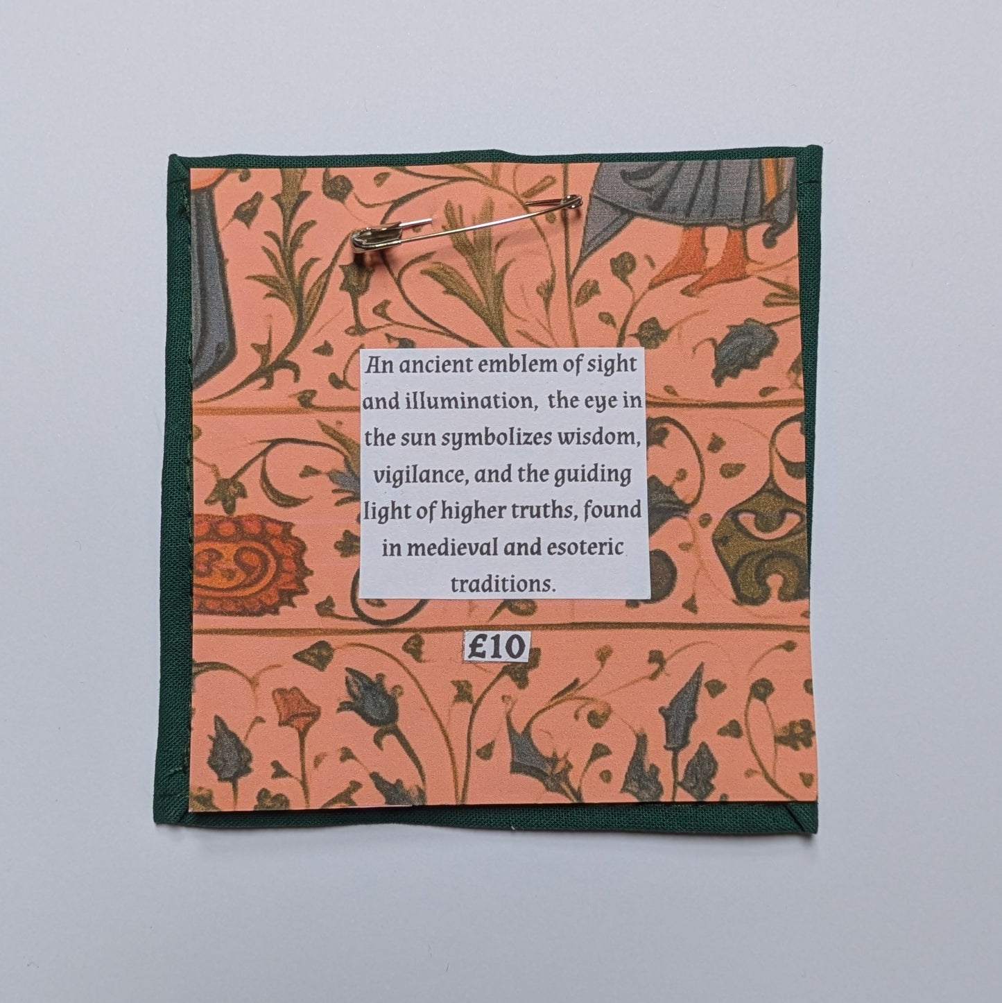 All Seeing Sun Hand Embroidered Patch