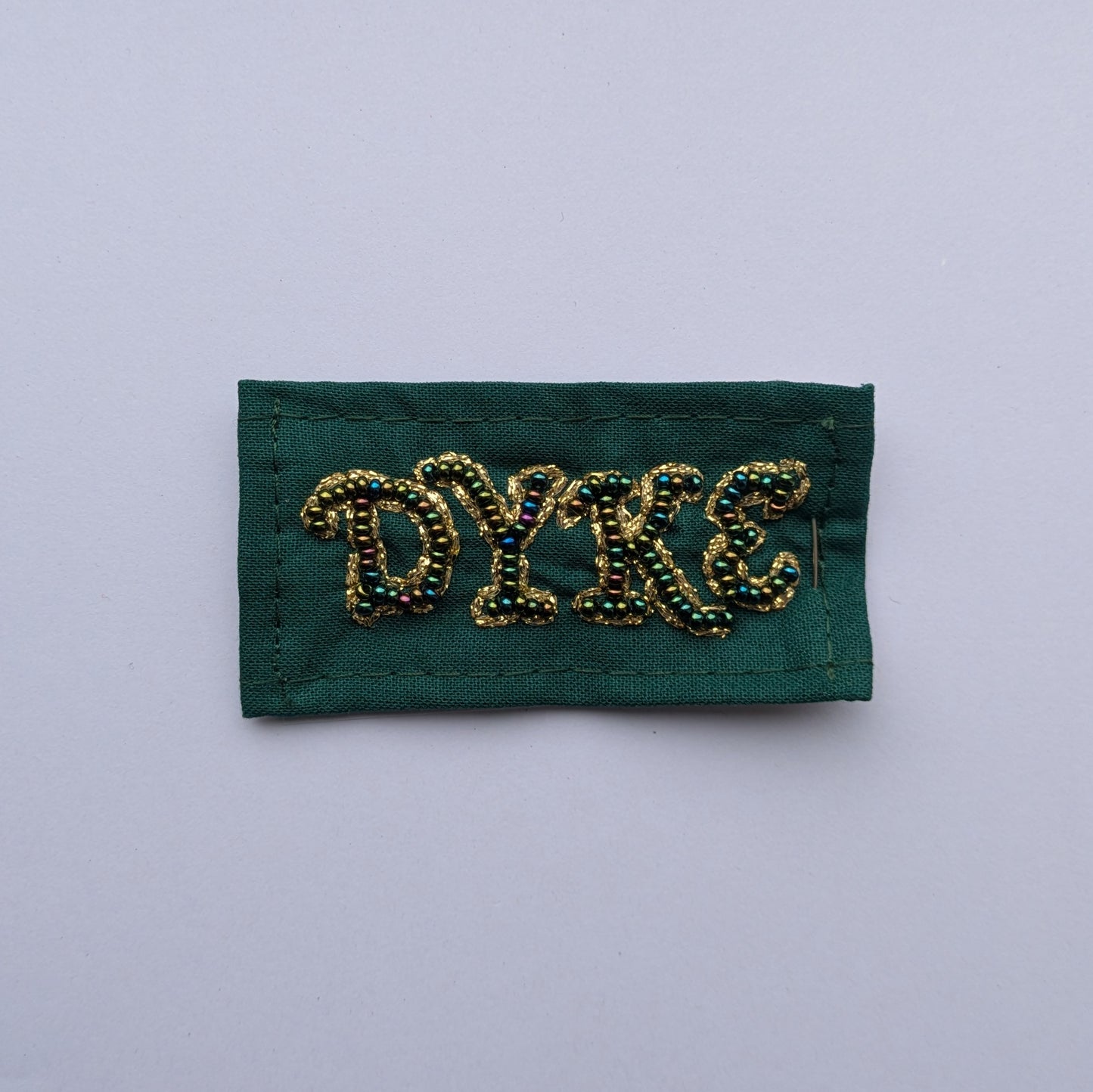 Dyke Hand Beaded Patch