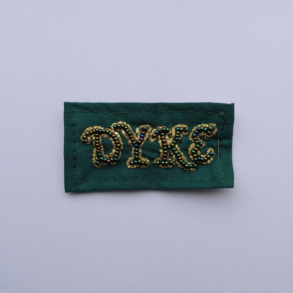 Dyke Hand Beaded Patch